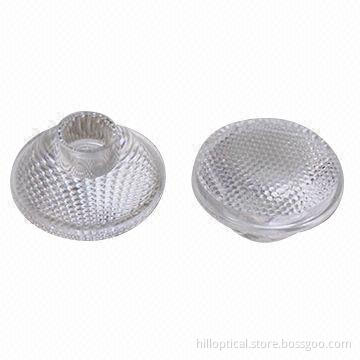 LED optical lens, sphere surface, 22.8mm, with 70° beam angle